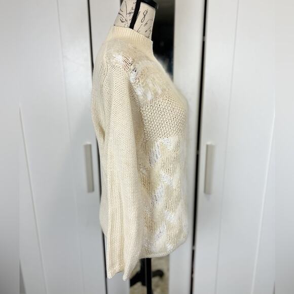 Talbots Vintage Mohair Wool Blend Mock Turtleneck Knit‎ Sweater Size Small - Picture 5 of 6